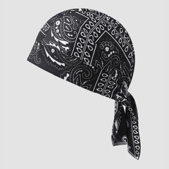 Unisex Paisley Bandana Sleep Cap Headwear Long Tail Soft Silk Pirate Head Wraps