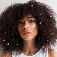 100-Piece Gold Adjustable Hair Rings – Ideal for Prom, Halloween & More