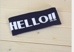 new/ headband black and gold +white one size fits all