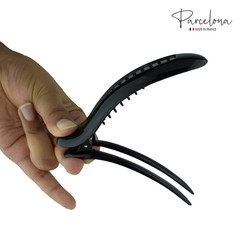Parcelona French Oval Slider Large 4.75″ Celluloid Side Hair Claw Clips(2 Pcs)