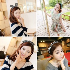6 Pcs Colorful Headbands, Fashion Floral Polka Dot Stripe Bow Headbands Rando…