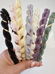 Women Girl BOHO Braided Pastel Color Lace Twisted Hair head band headband Hoop