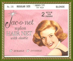 no. 156 Jac-O-Net blond franch tiny mesh elastic hair net regular size