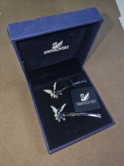 Swarovski Disney Tinker Bell Crystal Hair Clips / Barretts