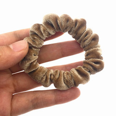 (10 Pack) Assorted Color Small Velvet Scrunchies For Thin Hair Women