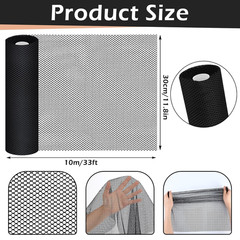 1 Pcs Black Hair Net 12 Inch X 33 Ft Stretch Weaving Nets Hair Accessories for S