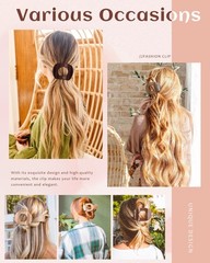 1 Count (Pack of 6), Light Brown+Dark Brown+Light Brown+Off-White+Chestnut