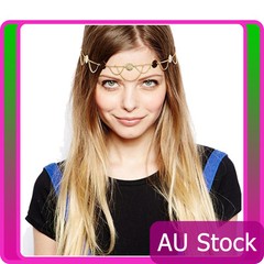 Deco Vintage Hairband 20s Flapper Chain Headpiece Gatsby Downton Boho Goddess