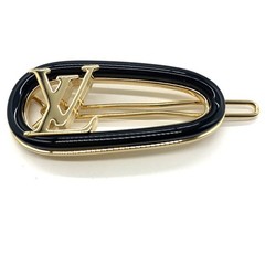 Louis Vuitton Barrette My LV Chain M02294 Gold Black Metal Women