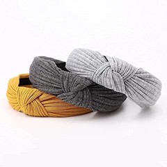 8 Pack Knotted Headbands for Women Wide Turban Headband Yoga 8 Pack Ribbing a