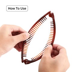 WILLBOND 6 Pcs Banana Clip Hair Clincher Combs Classic Banana Hair Clip Fish …