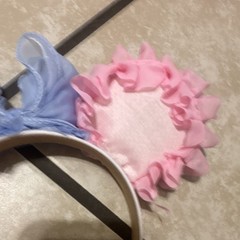 Pink Blue White Bow Headband Lace Pearl Glitter Little Bo peep Polka Dot Disney