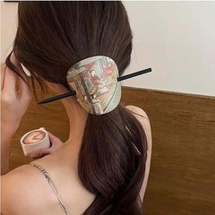 Vintage Chinese Style Wooden Hair Stick for Women Hanfu Cheongsam Accessory