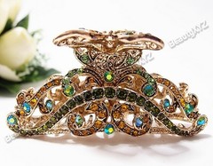 New Fashion Rhinestone Flowers design with high quality metal Hair Claws Clip 88