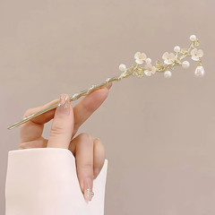1pc Elegant Chinese Style Hairpin – Tassel Floral Hair Stick for Women – NEW