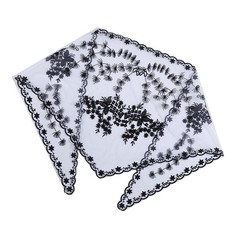 Lace Trim Headscarf Breathable Lightweight Covering for Daily Wear Travel