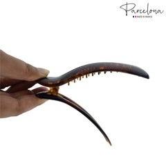 Parcelona French Oval Slider Large 4.75″ Celluloid Side Hair Claw Clips(2 Pcs)
