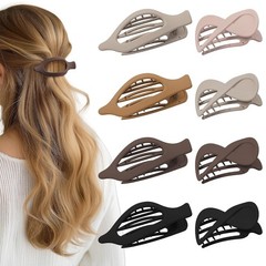8 Pcs French Flat Hair Clips for Women Matte Claw Clips for Thick & Thin Hair…