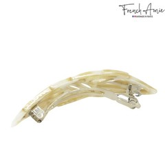 French Amie 3.5” Leaf Hair Barrette Cellulose Acetate French Hair Clip For Women