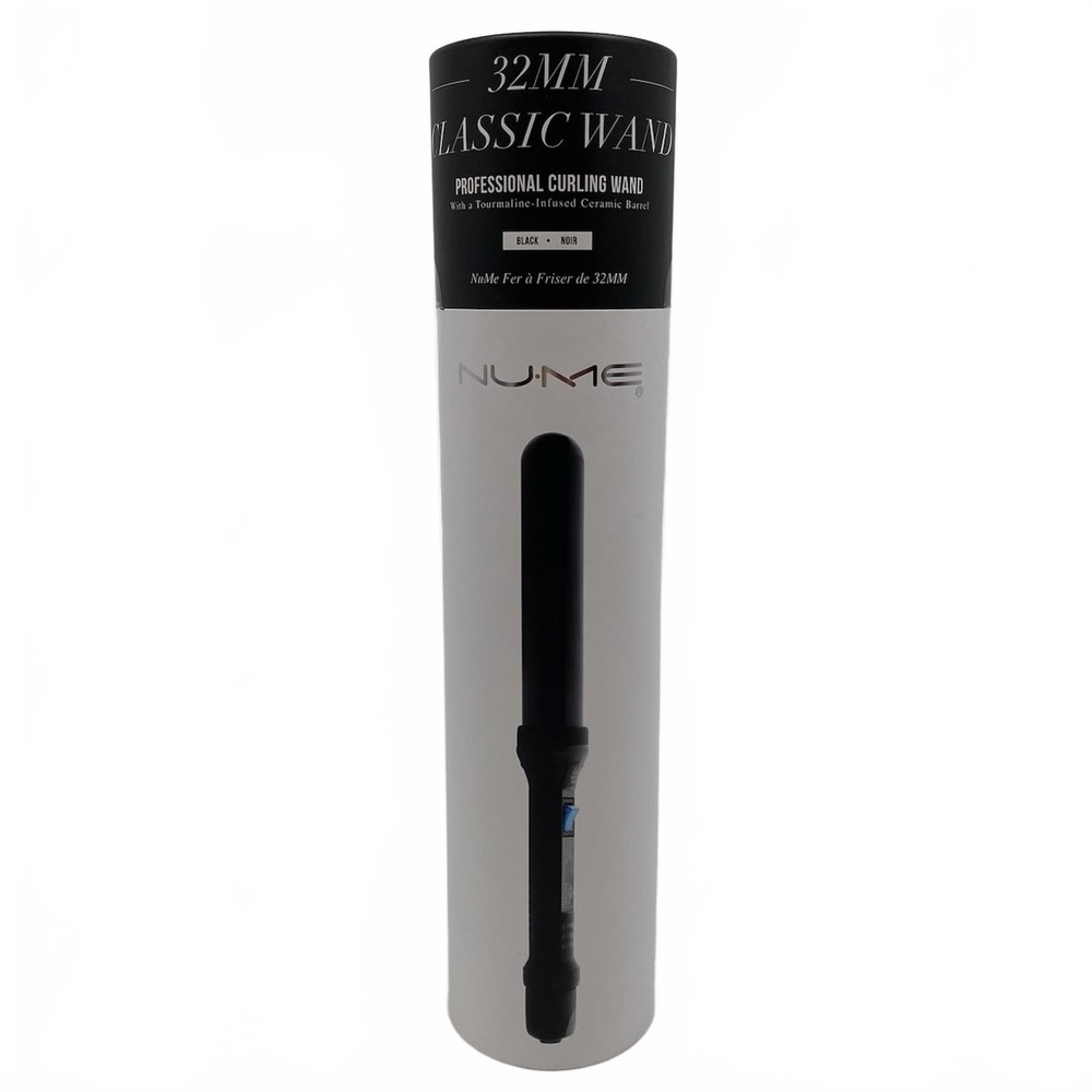 NuMe Black 32mm Hair Curling Wand | Versatile Styling Tool