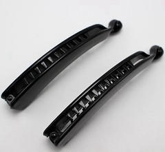 4 Black Plastic Wide Banana Hair Clips Claw Ponytail Holder 110mm Hair Accessory
