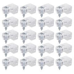 20 Pcs Glass Retainer Clips Mirror Holder Clips Plastic Glass Panel Clip with…