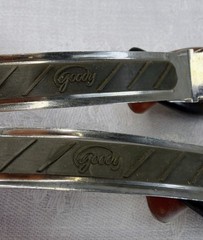 Braided Tortoise and Striped Celluloid Hair Barrette Vintage Goody – 2
