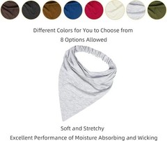 8 Pcs Hair Scarf Headband For Women Girls Non Slip Elastic Boho Adequately Nice
