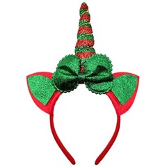 OIUUBBII St. Patrick’s Day Bow Headband Glitter 1 Count (Pack of 1), B-green