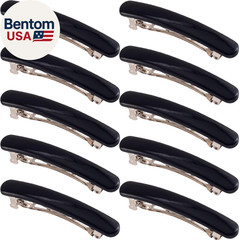 10PCS French Barrette Hair Clips for Women, 2.48 in Small Tortoise Shell Hair Cl