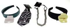 Headbands Xhilaration Riviera Lot 4 Assorted Hair Fabric Plastic Bling Sequins