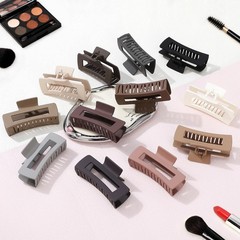 12 PCS 4.1 Inch Large Hair Claw Clips Thick Jumbo Square Jaw Bulk Accessory