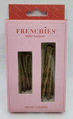 Frenchies Blonde Velvet Coated 10 Small & 10 Large French Hairpins