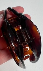 Vintage Caravan Women’s Tortoise Shell Hair Claw Open Swirl Design