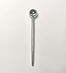 Women Hair Stick Pick for Bun Chignon Silver Light Gray Vintage Made in France
