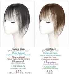 4cmx6cm Swiss Base 100%Human Baby Hair Hairline Fringe Topper 25cm Clip in