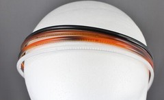 Brown Black White Frosted 4 set headband pack plastic thin skinny grip teeth