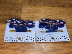 2 PACK-Oh My Stars Red White Blue Cowgirl Hair Claw Clip Star NWT- 4th of July