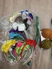 Hair Head Bands/Clips For Women’s Hair, Assorted Colors And Patterns, LOT OF 40