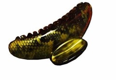 Parcelona French Golden Choco Dark Brown medium Covered Spring Jaw Hair Claw