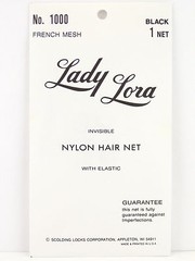 LADY LORA INVISIBLE NYLON HAIR NETS WITH ELASTIC MADE IN U.S.A. – 1 PC. (1000)