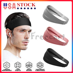 HEADBAND Thin Stretch Sports Yoga Gym Hair Band Wrap Sweatband Womens Mens