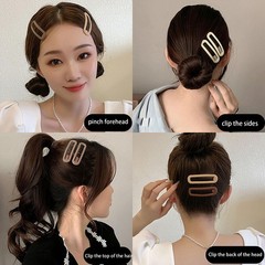 Matte Snap Hair Clips 6 PCS Candy Colour Non-Slip Metal Clips for Girls