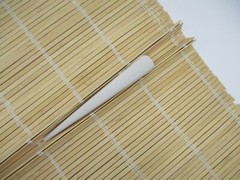 Ivory Cream White Silk Kimono Long Hair Clip 130mm (5 1/8 inch) Ship from USA