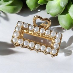 Women Hair Scrunchies Claw Clip Set 3pcs White Satin FloralElastic Daily Style