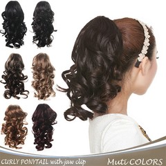 OneDor 12″ Wavy Hair Synthetic Jaw|Claw Clip Ponytail Hair Extensions