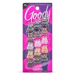 2 PACK Goody SlideProof Classics Mini Claw Clips – 15 Ct,