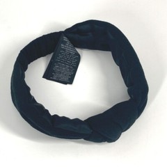 SAINT LAURENT PARIS 682968 headband hair accessories pile hair band cotton Black