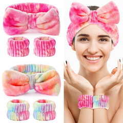 6Pcs Headband and Wristband for Face Washing, Makeup Spa Skincare Headband, Skin