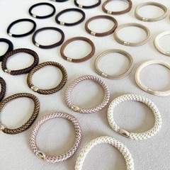25PCS Hair Ties for Thick Hair, No Damage Braided Elastics for Women